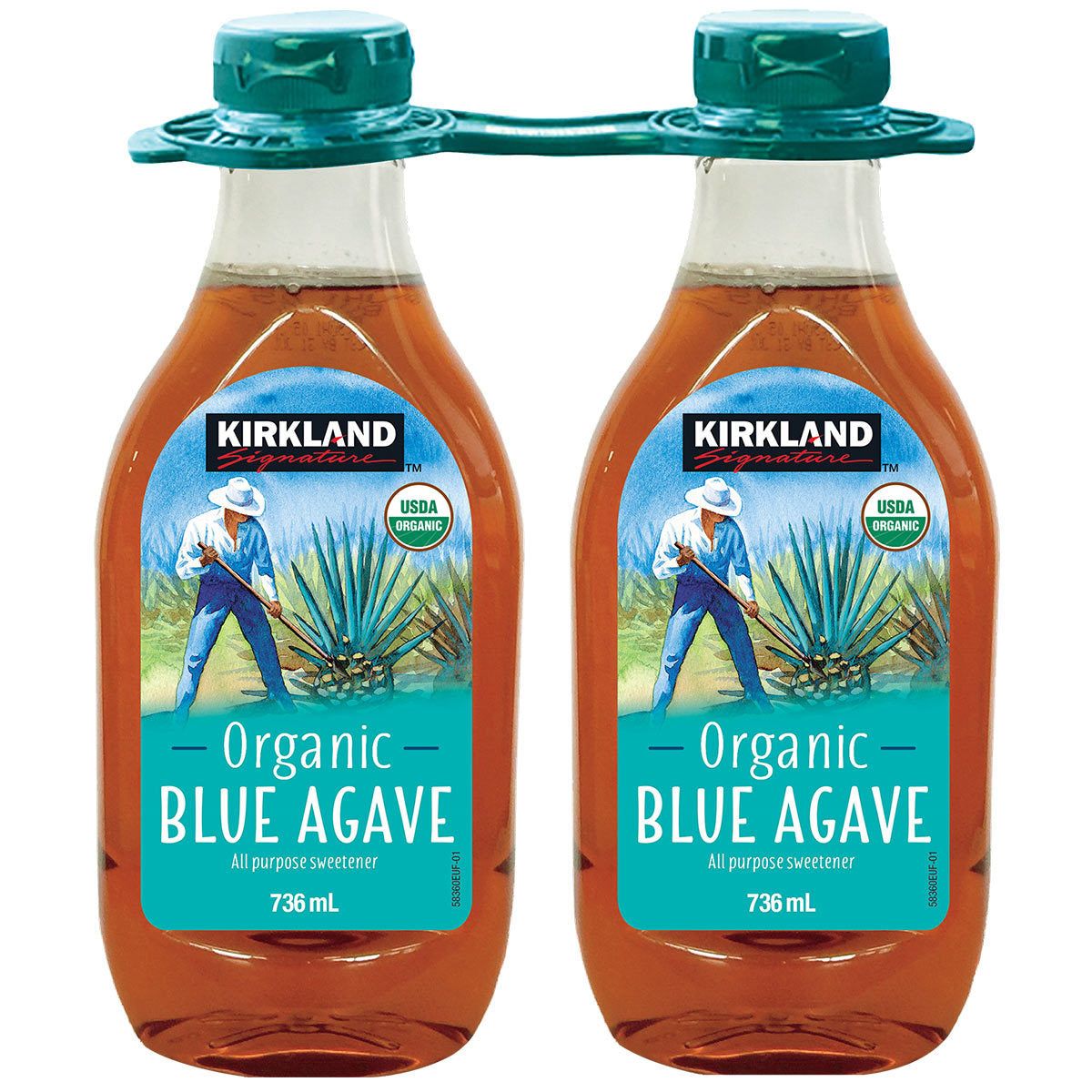 Kirkland Signature Organic Blue Agave Sweetener, 2 x 736ml Default Title