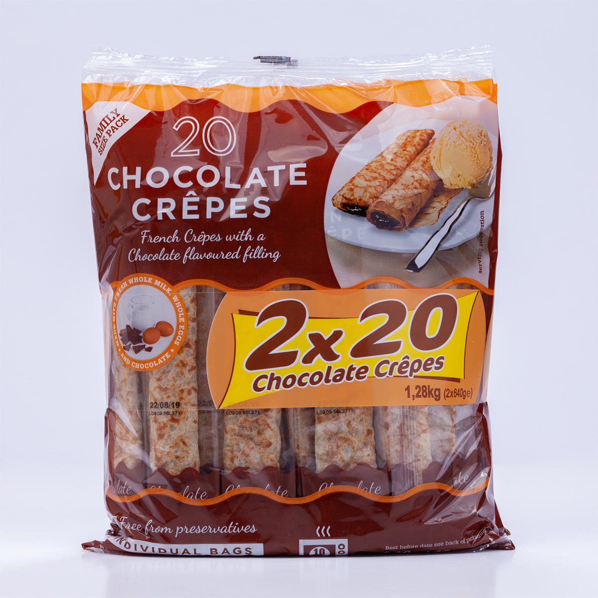 Tigreat Chocolate Crepes, 2 x 20 Pack GOODS Costco UK   