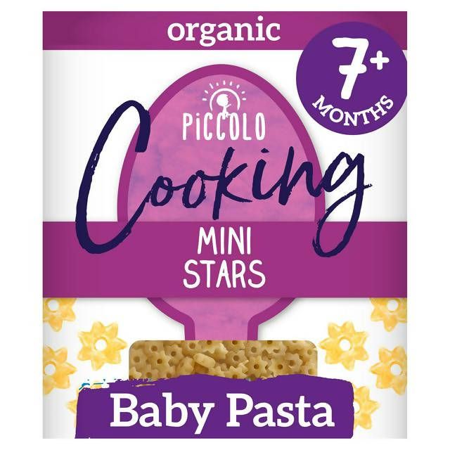 Piccolo Organic Cooking Mini Stars Baby Pasta 7+ Months 400g