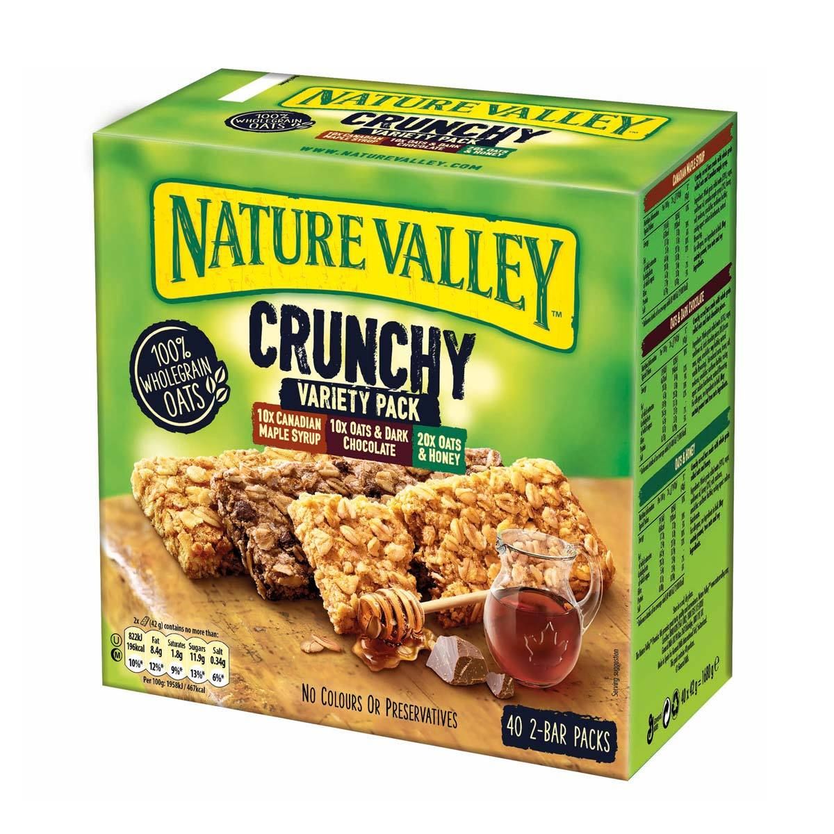 Nature Valley Crunchy Bars Variety Pack, 40 x 42g GOODS Costco UK   