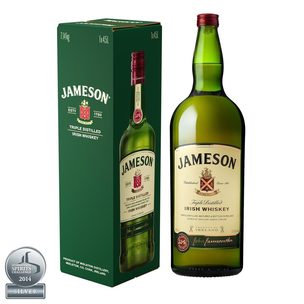 Jameson 4.5L Triple Distilled Irish Whiskey