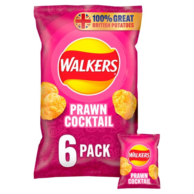 Walkers Prawn Cocktail Multipack Crisps GOODS ASDA Default Title  