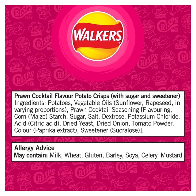 Walkers Prawn Cocktail Multipack Crisps GOODS ASDA   