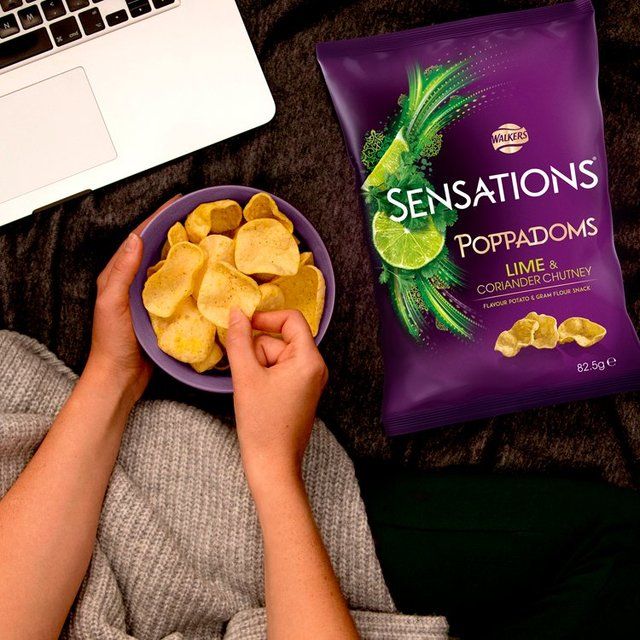 Sensations Lime & Coriander Chutney Sharing Poppadoms Free from M&S   