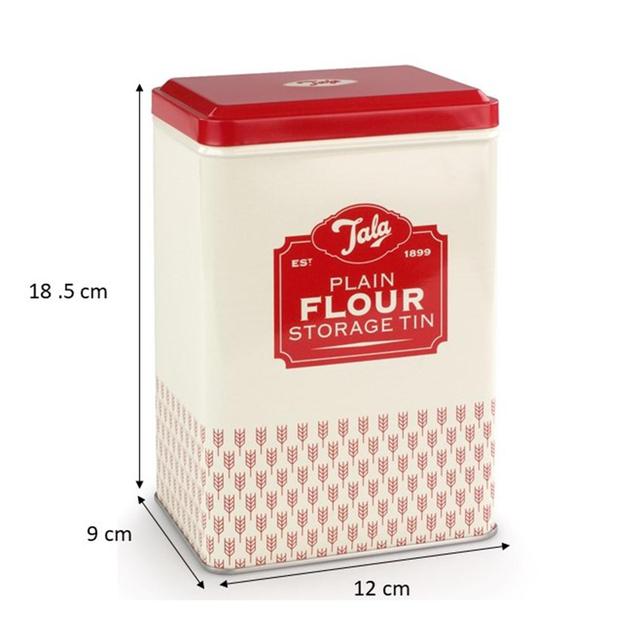 Tala Plain Flour Storage Tin (18.7 x 8.5 x12cm)