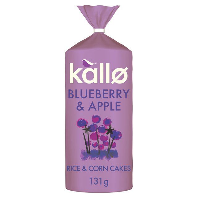 Kallo Blueberry & Vanilla Rice & Corn Cakes   131g