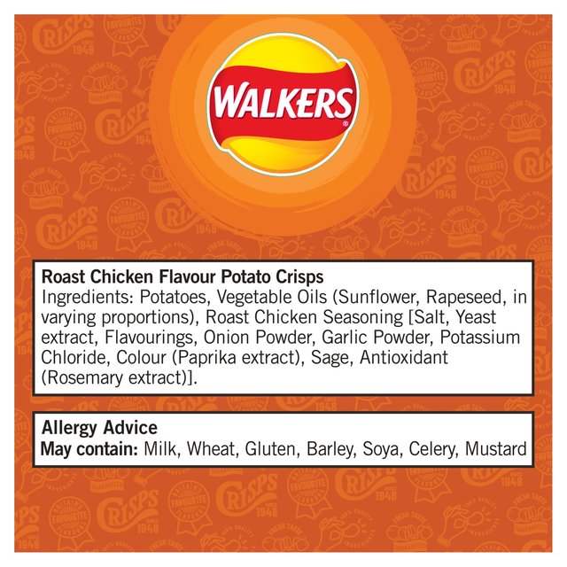 Walkers Roast Chicken Multipack Crisps GOODS ASDA   