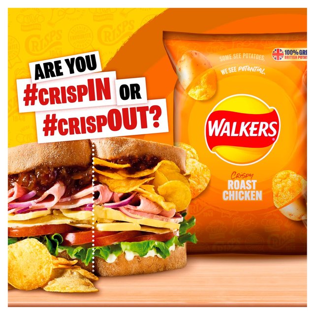 Walkers Roast Chicken Multipack Crisps GOODS ASDA   