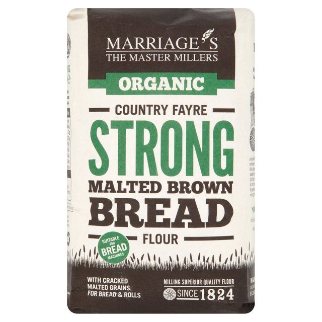 Marriage's Organic Strong Malted Brown Bread Flour   1kg