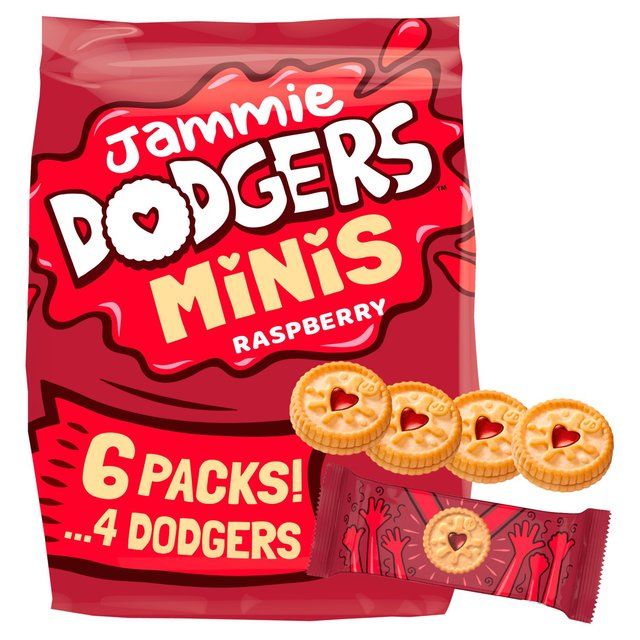 Jammie Dodgers Raspberry Biscuits Minis Multipack   6 per pack Default Title