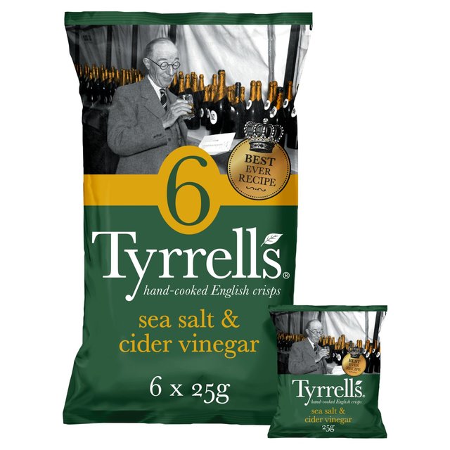 Tyrrells Sea Salt and Cider Vinegar Multipack Crisps