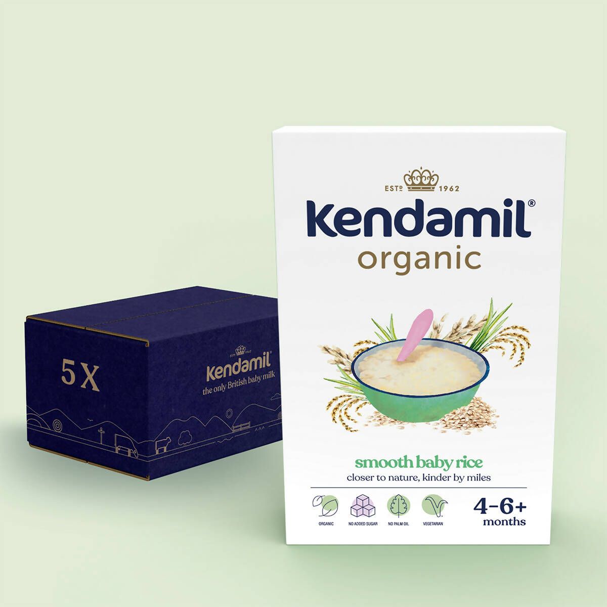 Kendamil Organic Smooth Baby Rice 5x120g (5 Pack) GOODS McGrocer Direct   