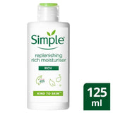 Simple Kind To Skin Replenishing Rich Face Moisturiser for Dry Skin 125ml All Sainsburys   