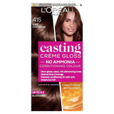 L'Oreal Paris Casting Creme Gloss Semi Permanent Hair Dye Iced Brown 415 Brunette Sainsburys   