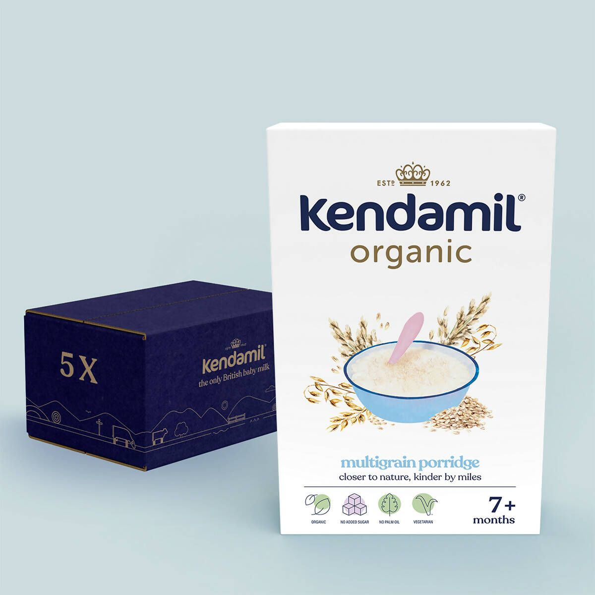 Kendamil Organic Multigrain Porridge 5-Pack (35 Servings) GOODS McGrocer Direct   