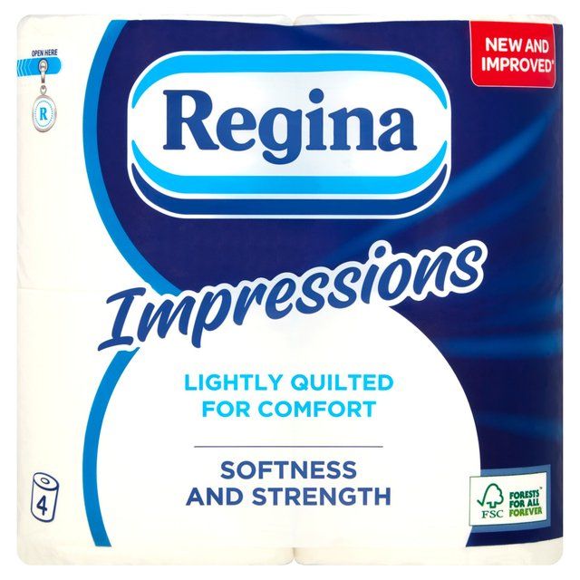 Regina Impressions Toilet Tissue - 4 Rolls