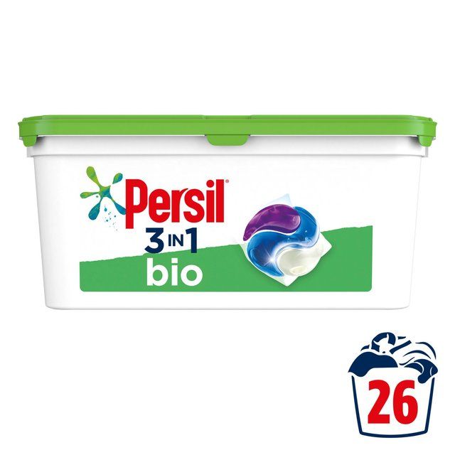 Persil 3 in 1 Laundry Washing Capsules Bio 26 Wash