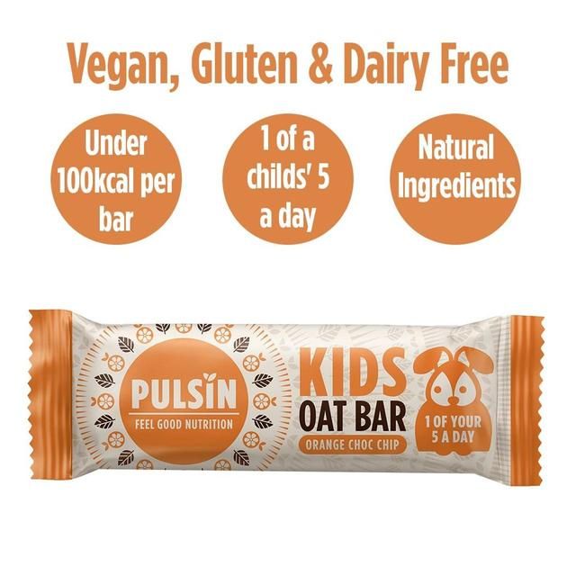 Pulsin Orange Choc Chip Vegan Fruity Oat Bar Multipack Free from M&S   