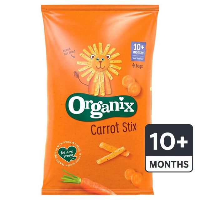 Organix Carrot Organic Stix, 10 mths+ Multipack