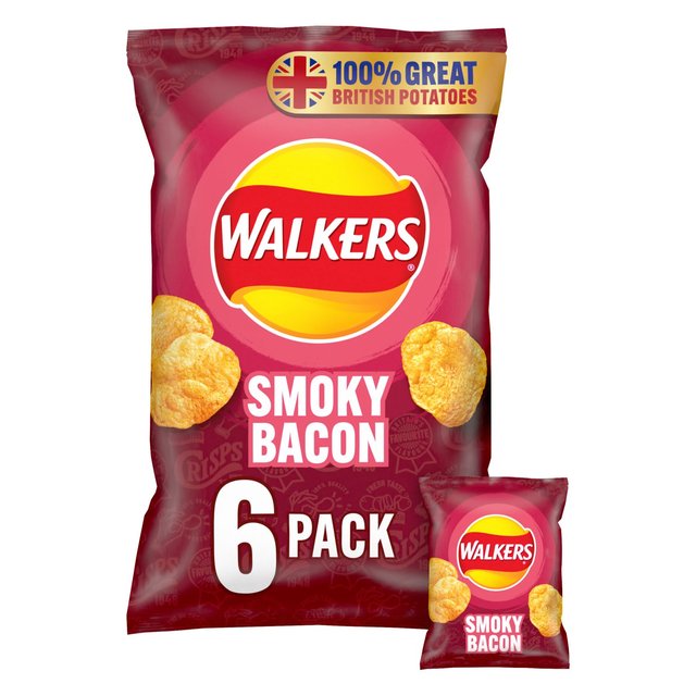 Walkers Smoky Bacon Multipack Crisps