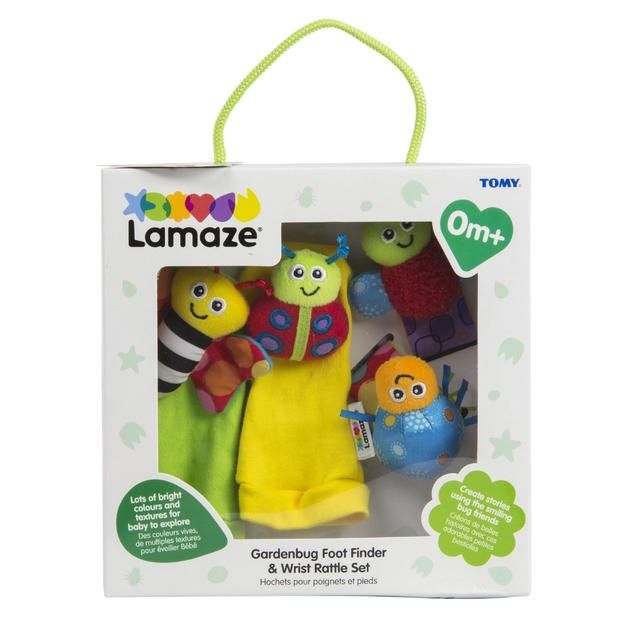 Lamaze Gardenbug Wrist Rattle & Footfinder Set, 0mths+