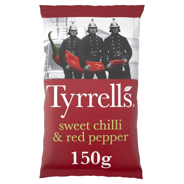 Tyrrells Sweet Chilli & Red Pepper Sharing Crisps Food Cupboard M&S   