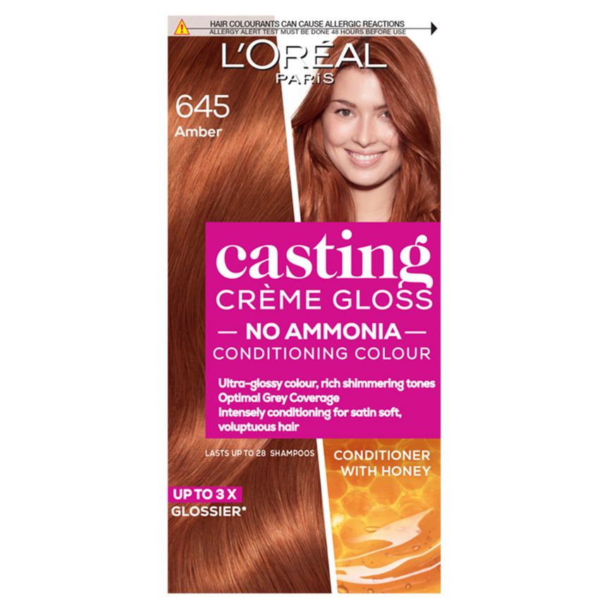 L'Oreal Casting Creme Gloss 645 Amber Semi Permanent Hair Dye GOODS ASDA   