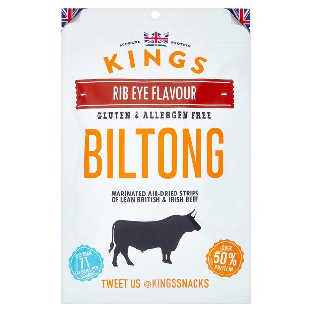 Kings Elite Snacks Rib Eye Biltong Titan Pack   300g