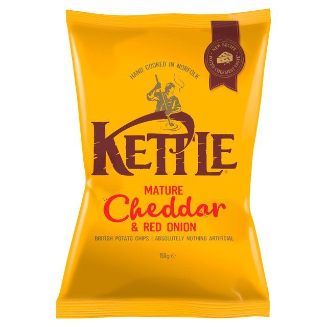 Kettle Chips Mature Cheddar &amp; Red Onion Sharing Crisps