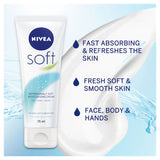 Nivea Refreshingly Soft Moisturising Cream For Face Hands And Body Body Care ASDA   