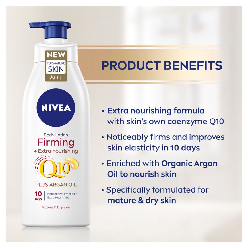 Nivea Q10 60+ Firming Body Lotion For Mature & Dry Skin Body Care ASDA   