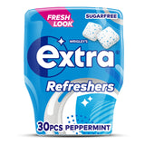 Wrigley's Extra Refreshers Peppermint Sugar Free Chewing Gum Bottle Snacks & Confectionery ASDA   