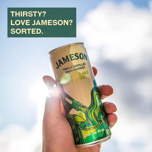 Jameson Irish Whiskey Ginger Ale &amp; Lime Pre-Mixed Can