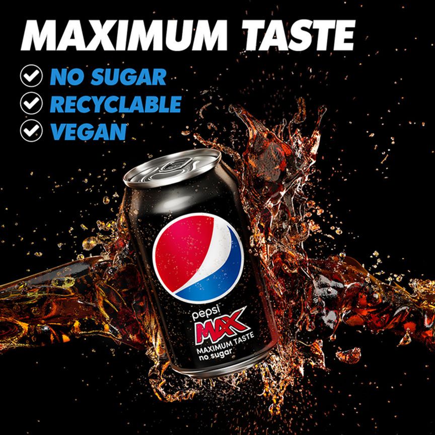 Pepsi Max Cans Fizzy & Soft Drinks ASDA   