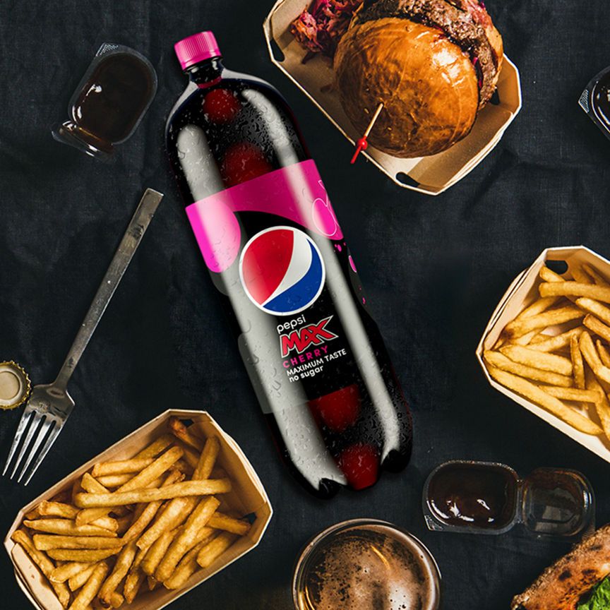 Pepsi Max Cherry Bottle Fizzy & Soft Drinks ASDA   