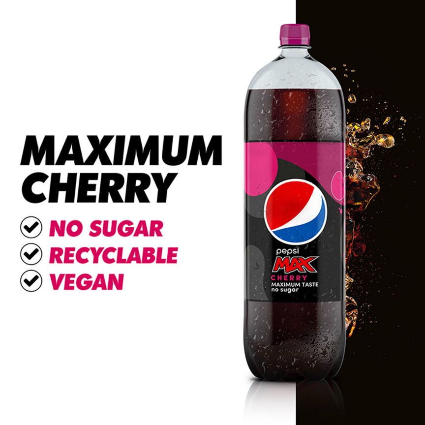 Pepsi Max Cherry Bottle Fizzy & Soft Drinks ASDA   