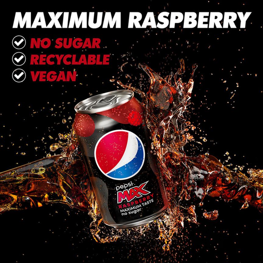 Pepsi Max Raspberry Cans