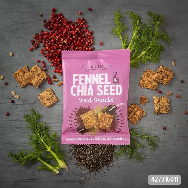 Pep & Lekker Natural Foods Seed Snack Fennel & Chia Seed