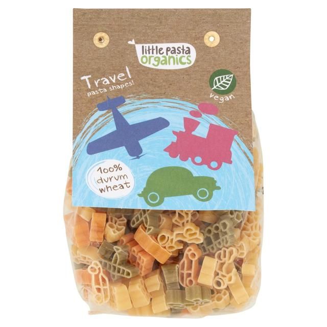 Little Pasta Organics Tri Coloured Travel Shaped Pasta Food Cupboard M&S Default Title  