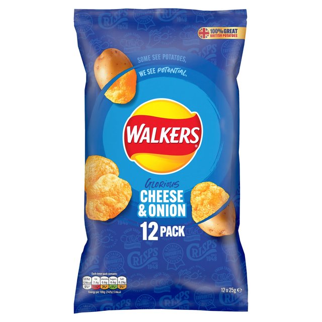 Walkers Cheese & Onion Multipack Crisps