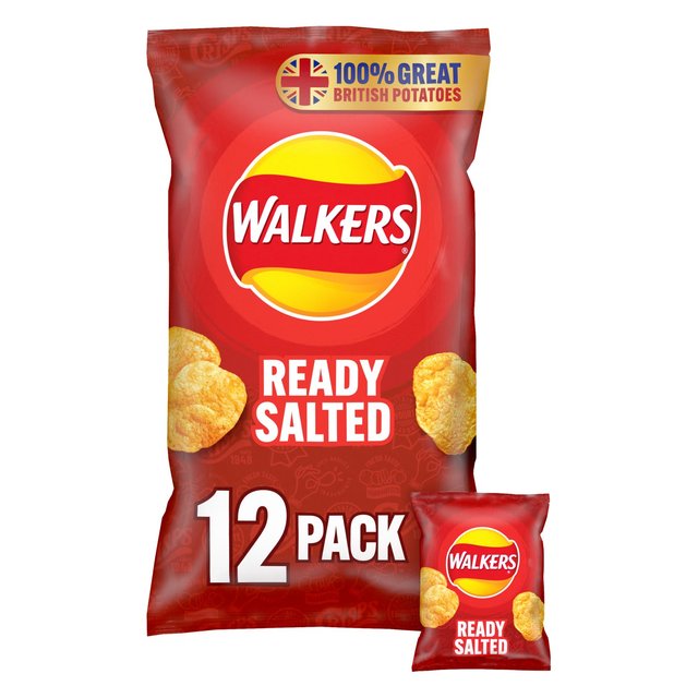 Walkers Ready Salted Multipack Crisps GOODS ASDA Default Title  