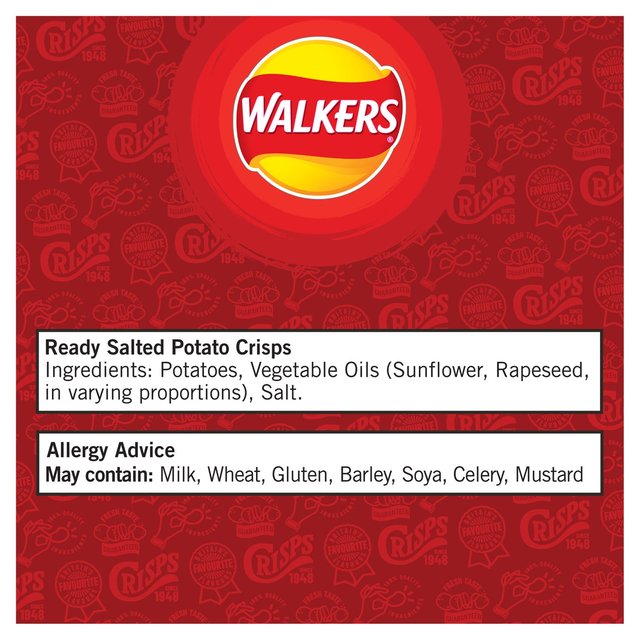 Walkers Ready Salted Multipack Crisps GOODS ASDA   