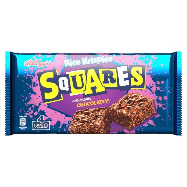 Kellogg's Rice Krispie Chocolate Squares   4 x 36g