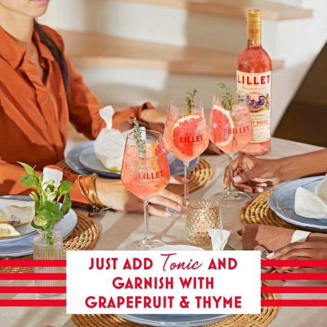 Lillet Rose Wine-Based Aperitif Liqueurs and Spirits M&S   