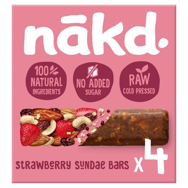 Nakd Strawberry Sundae Fruit & Nut Bars