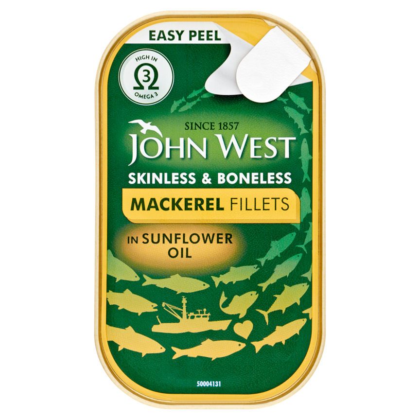 John West Mackerel Fillets in Sunflower Oil