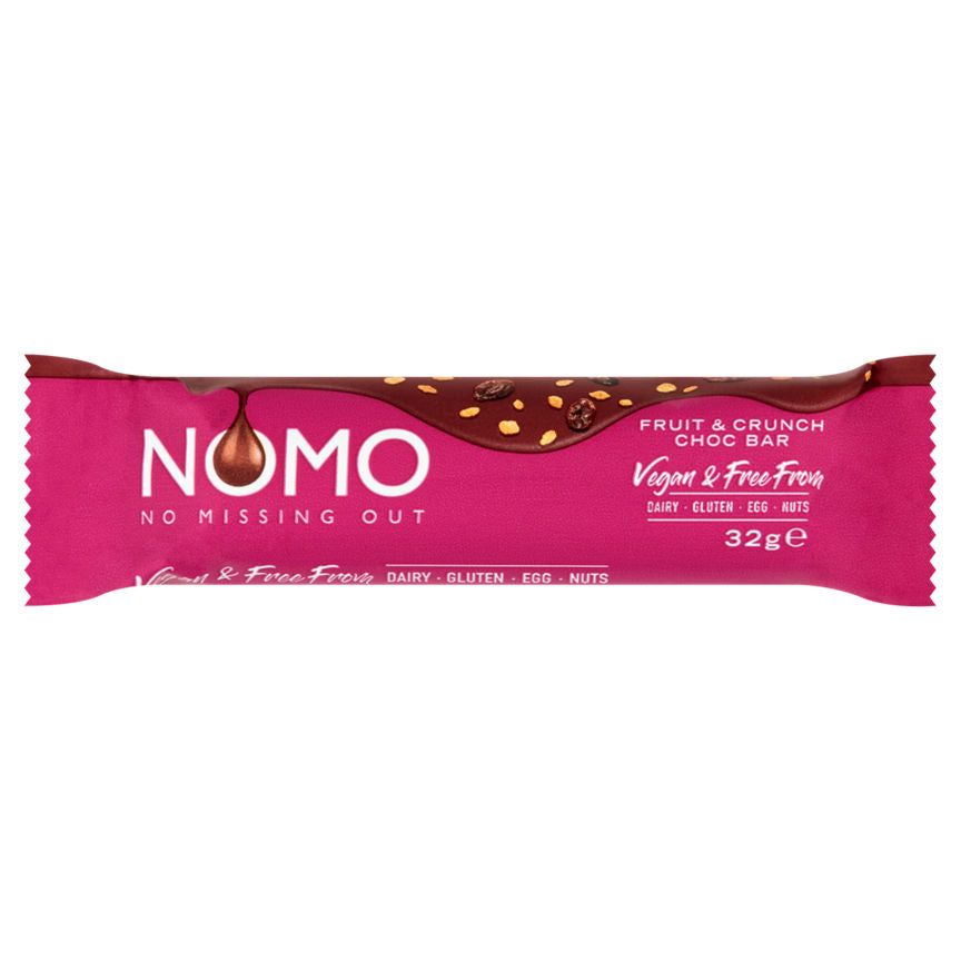 NOMO Fruit & Crunch Choc Bar Free From ASDA   