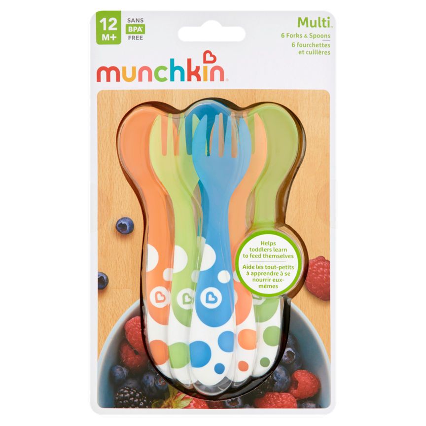 Munchkin Multicolour Forks & Spoons 12+ Months