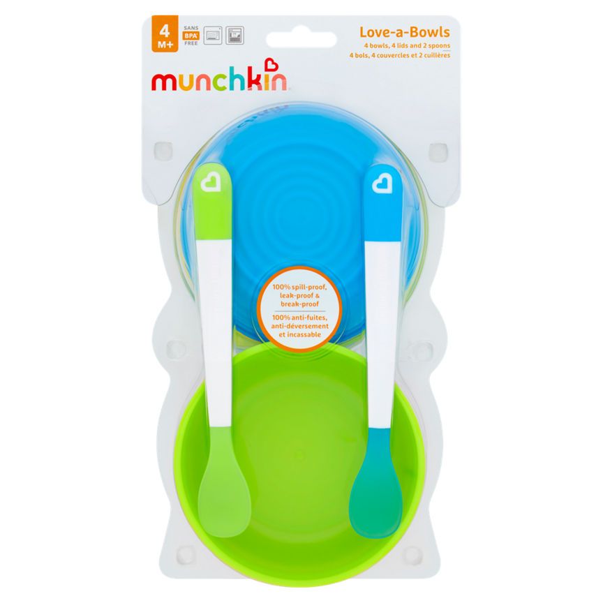 Munchkin Love-a-Bowls 4+ Months Baby accessories & cleaning ASDA   