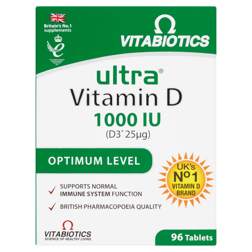 Vitabiotics Ultra Vitamin D Optimum Level Tablets Vitamins, Minerals & Supplements ASDA   